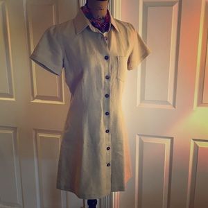 Caroll sports Safari button up dress